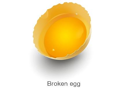 破碎的鸡蛋