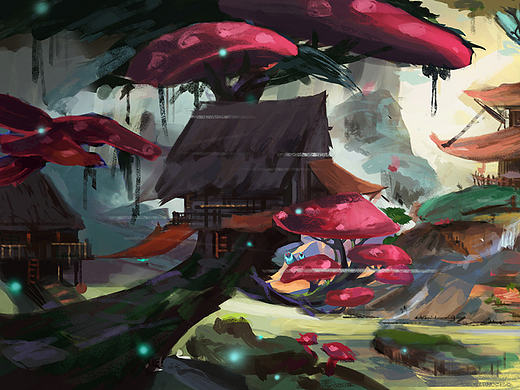 场景概念气氛图练习