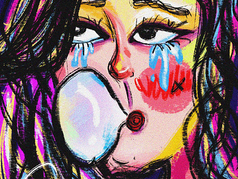 來，吃個(gè)泡泡糖（個(gè)人主頁-ZMzgyNjQzMjQ=） - 新銳潮流插畫 - 站酷設(shè)計(jì)師哎嘛啊丶是蒼耳啊原創(chuàng)素材 - 站酷ZCOOL