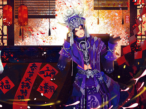 贺新年（个人主页-ZNTA2ODgwODg=） - 概念设定 - 站酷设计师千山白原创素材 - 站酷ZCOOL