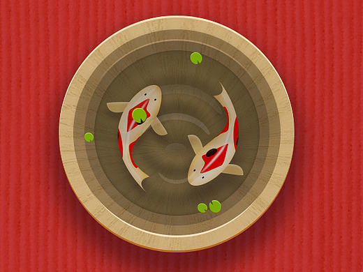 纹理叠加的方式设计的图标