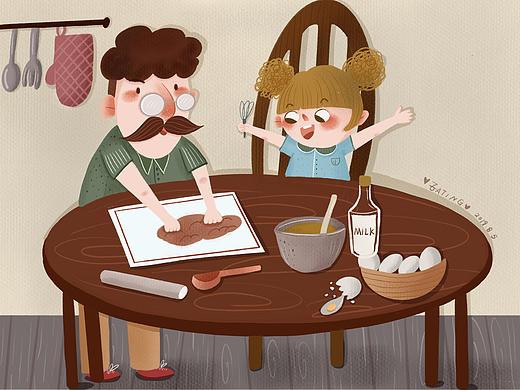 一起做甜点呀（个人主页-ZMzgwNzQ3NzY=） - 儿童插画 - 站酷设计师爱吃Eating原创素材 - 站酷ZCOOL