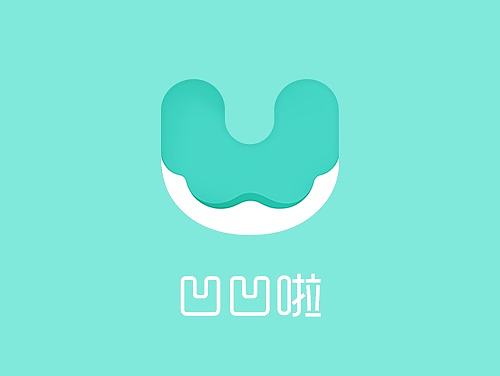 凹凹啦美妆类logo-icon设计
