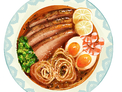 美食写生练习（个人主页-ZNjE4ODQyNzY=） - 创作习作 - 站酷设计师糖橙子爱画画原创素材 - 站酷ZCOOL