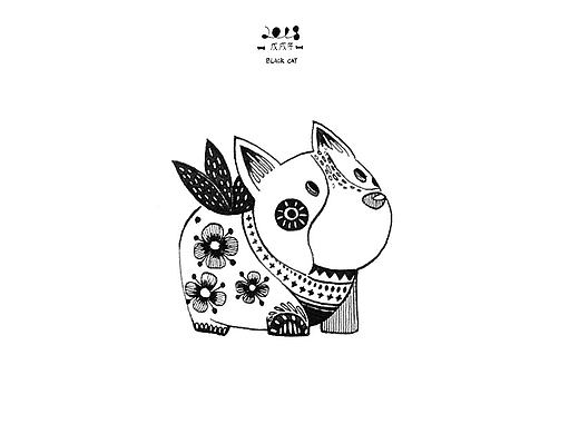 黑白装饰画