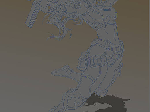 终于完成了人生第一张欧美厚涂