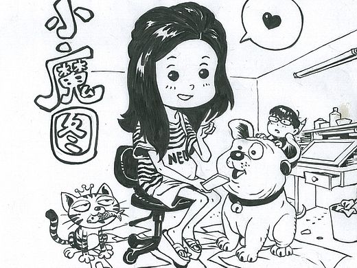 我是小魔图,关于画画的那些日子(小魔图肖像q版)