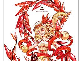 东方project同人插画卡牌