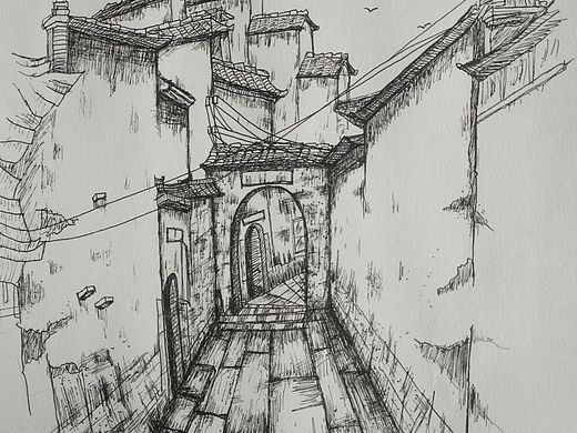 速写――乡间小巷