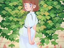 插画|美少女