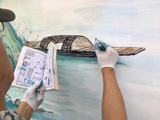 深圳观澜山水田园（山水画廊）壁画