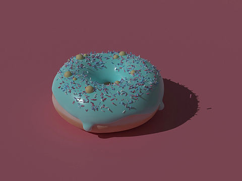 blender 甜甜圈建模➕渲染