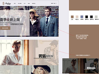 品牌服装首页设计（个人主页-ZNzU3MjI2MA==） - 企业官网 - 站酷设计师百变福禄娃原创素材 - 站酷ZCOOL