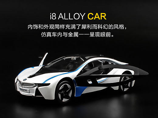 回力车模BMW I8