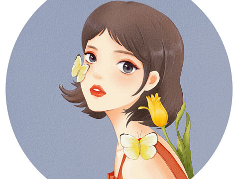 手绘插画/手绘头像系列