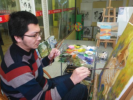 宠物画家刘诗洋人物画作品欣赏