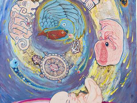 誕生（個(gè)人主頁-ZNDA5MDU4ODA=） - 繪畫 - 站酷設(shè)計(jì)師盧寶刀原創(chuàng)素材 - 站酷ZCOOL