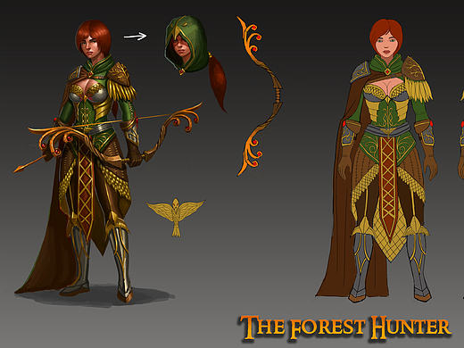 丛林猎手人设概念（个人主页-ZMjM0Nzk3NzY=） - 游戏原画 - 站酷设计师Andalors原创素材 - 站酷ZCOOL