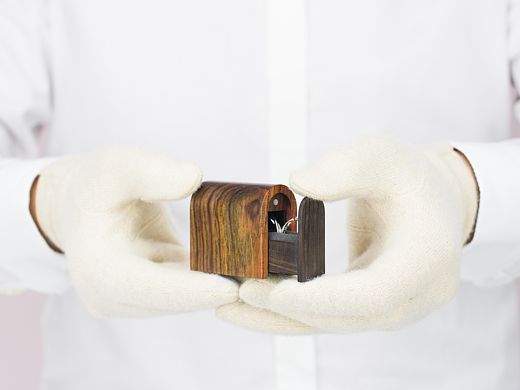 《恒家之造》 创意纯手工木质戒指盒 创意纪念碑戒指盒