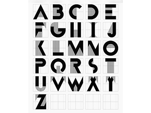 字体设计-26个字母设计