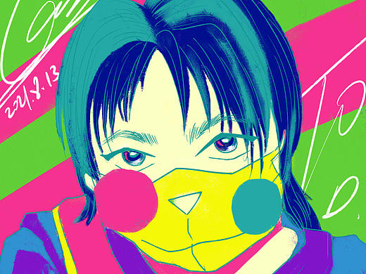 头像练习|插画头像