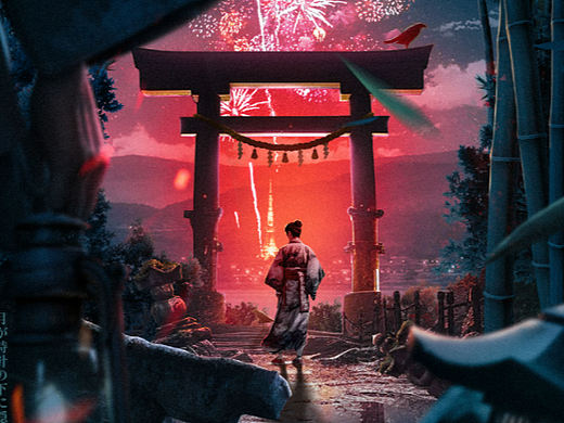 剧本杀海报-月隐与时针之隙