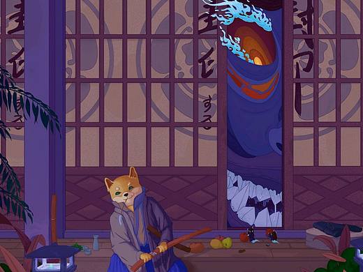 犬守夜（個(gè)人主頁(yè)-ZNTg0MDYwNjQ=） - 創(chuàng)作習(xí)作 - 站酷設(shè)計(jì)師時(shí)澤甘霖原創(chuàng)素材 - 站酷ZCOOL