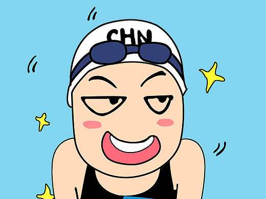 尝试画的插画