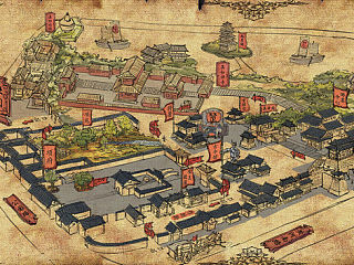 《项王故里旅游导览图》