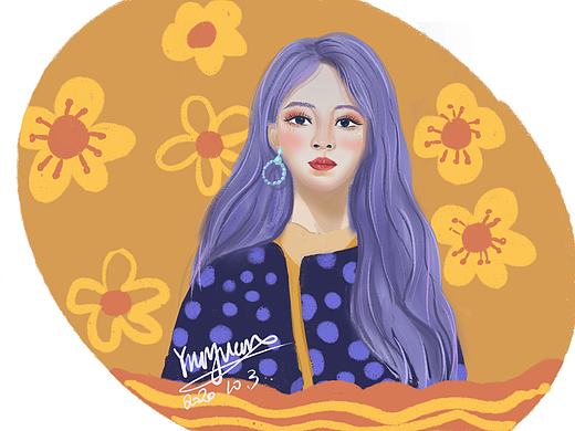 头像插画（个人主页-ZNDQzOTM5NDg=） - 艺术插画 - 站酷设计师YIU_Yuan原创素材 - 站酷ZCOOL