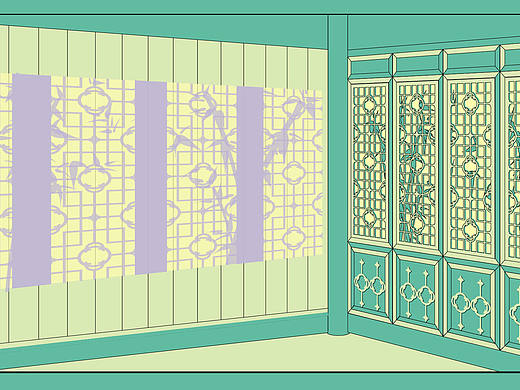 扬州个园-窗花竹影