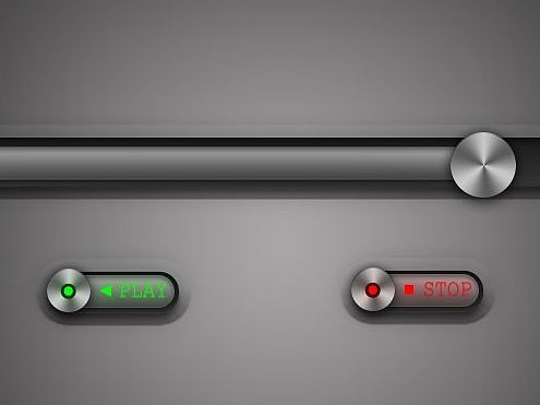 金属质感的进度条