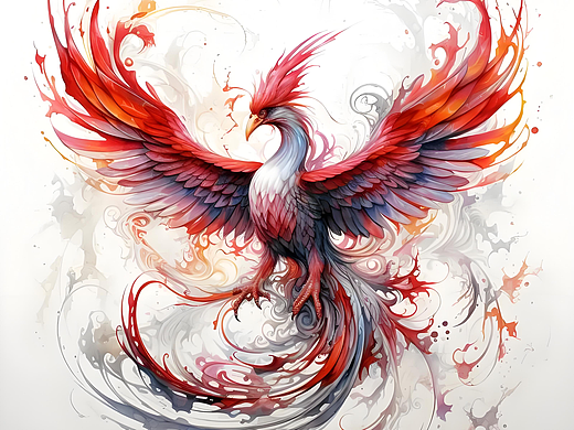 百鸟之王-凤凰，绝美舞姿展现凤凰涅槃之美！