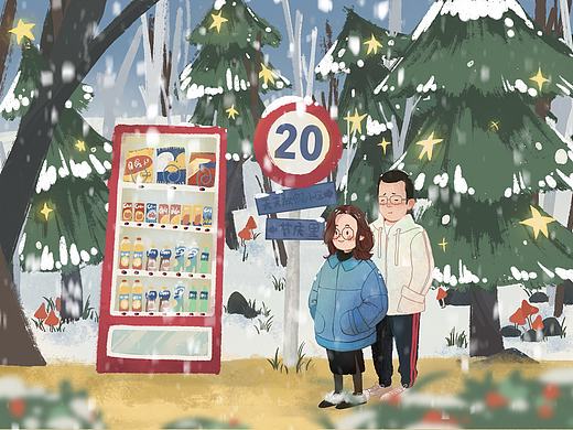 雪天出門（個(gè)人主頁-ZNTExMTk5Mjg=） - 兒童插畫 - 站酷設(shè)計(jì)師阿懶Alana原創(chuàng)素材 - 站酷ZCOOL