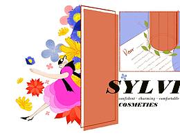 时尚彩妆类插画