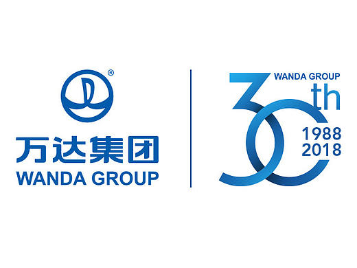 万达30周年logo方案 - 方圆之间，环环相扣