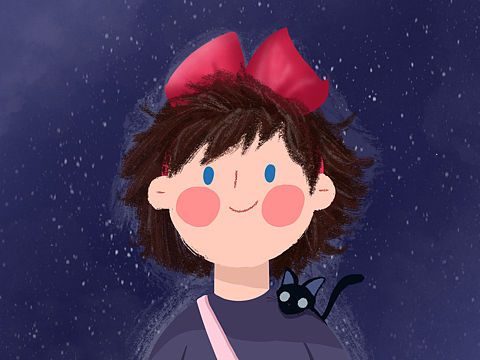 大头娃娃插画练习