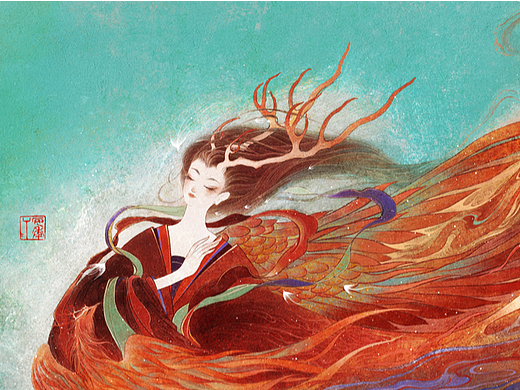 《山海經(jīng)》蠱雕（個人主頁-ZNjcwNTkwMjA=） - 創(chuàng)作習作 - 站酷設計師桉年annian原創(chuàng)素材 - 站酷ZCOOL