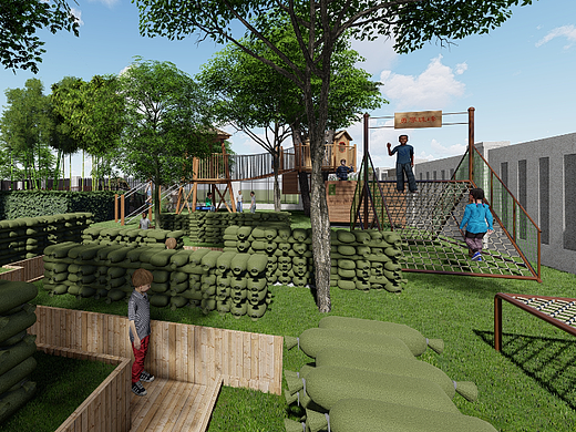 幼儿园军事活动区