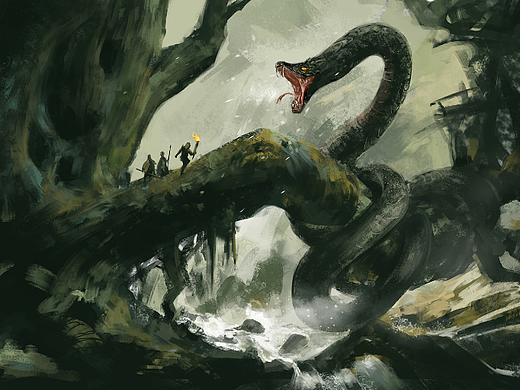 冒险的旅程-树林巨蟒-概念练习