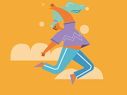 扁平風(fēng)插畫(huà)作品練習(xí)