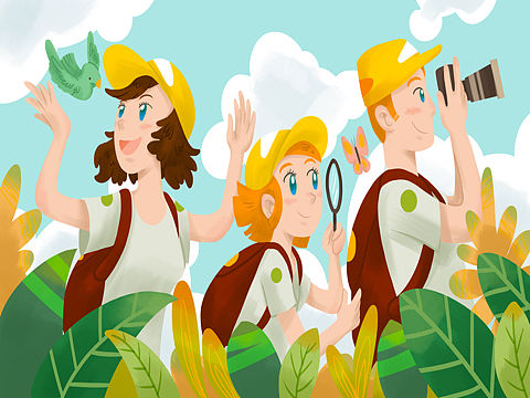 Vipjr微信推广插画设计