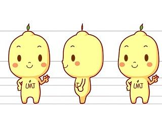 柠檬、凤凰卡通形式 设计