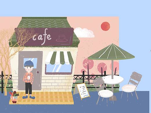 微质感插画——马小兴在旅途