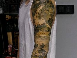 清明上河图纹身