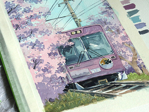 水彩风景（个人主页-ZNDgyMjI4MTY=） - 创作习作 - 站酷设计师琳鱼木原创素材 - 站酷ZCOOL