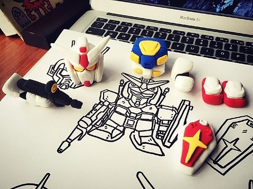 [粘土手办]RX-78-2高达Q版制作