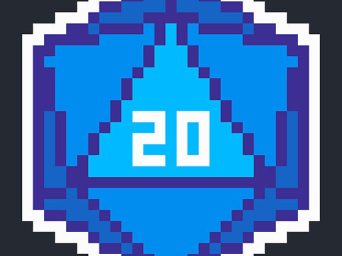 d20 骰子（个人主页-ZNTk2Njg3OTY=） - 像素画 - 站酷设计师Alphard_Zeppelin原创素材 - 站酷ZCOOL
