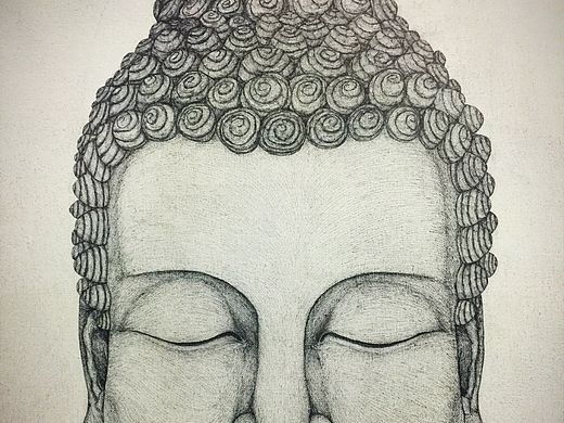 佛面（布面）