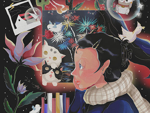 年度总结（个人主页-ZNTg4NDgzMzY=） - 艺术插画 - 站酷设计师红氮气原创素材 - 站酷ZCOOL